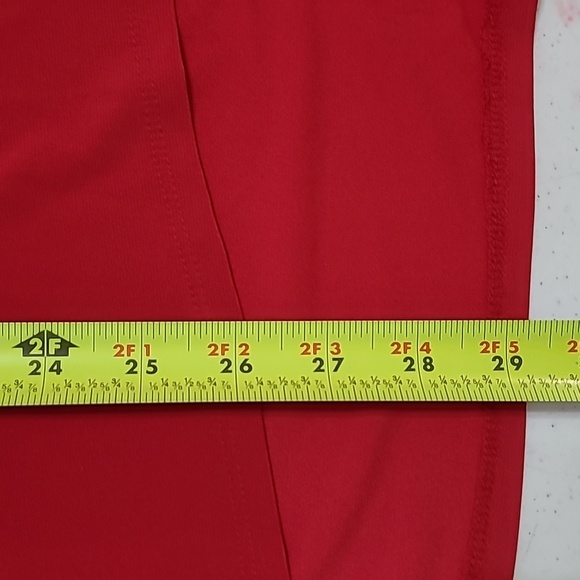 Kim Rogers Red 3/4 Sleeve Blouse with Black Trim & silver buttons size XL - Picture 6 of 7